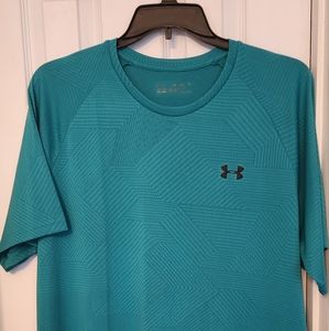 Mens Under Armour Teal Heatgear TShirt 2XL
